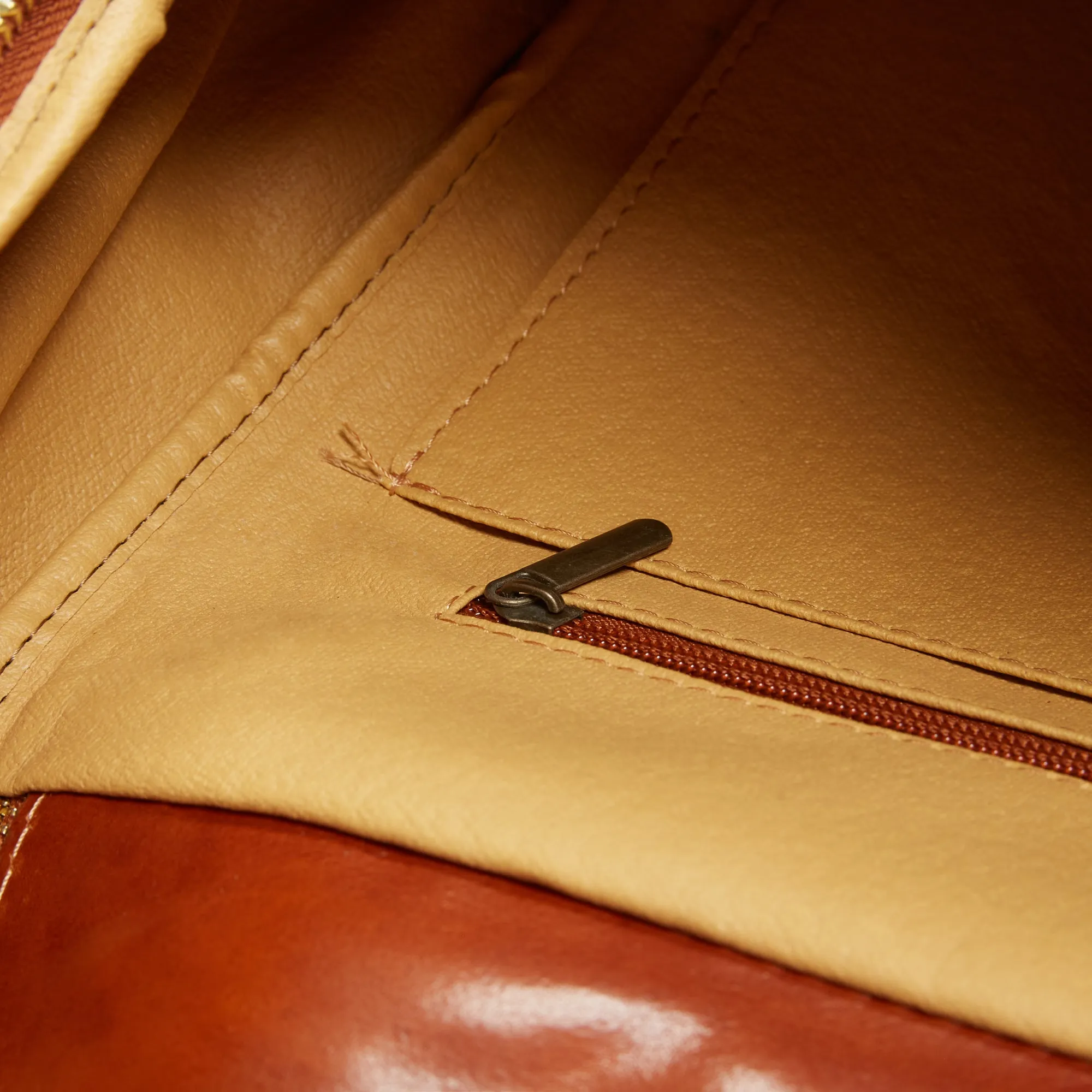 Leather Backpack - Light Tan