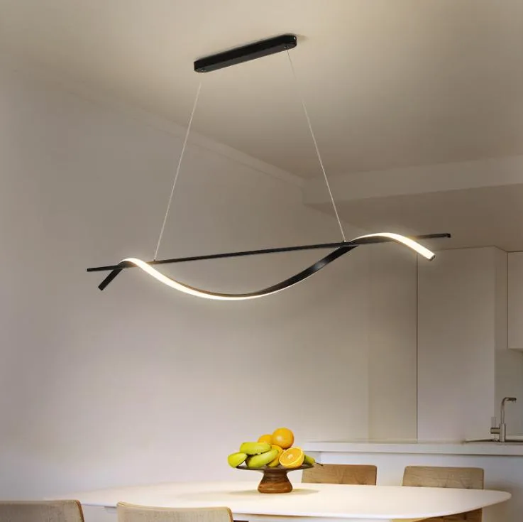 LED Wave Design Office Pendant Light
