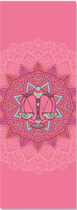 Libra: Yoga Mat for Zodiac Lovers. Personalized Sun Sign Pilates mat. Extra thick, Non Slip. WickedYo.