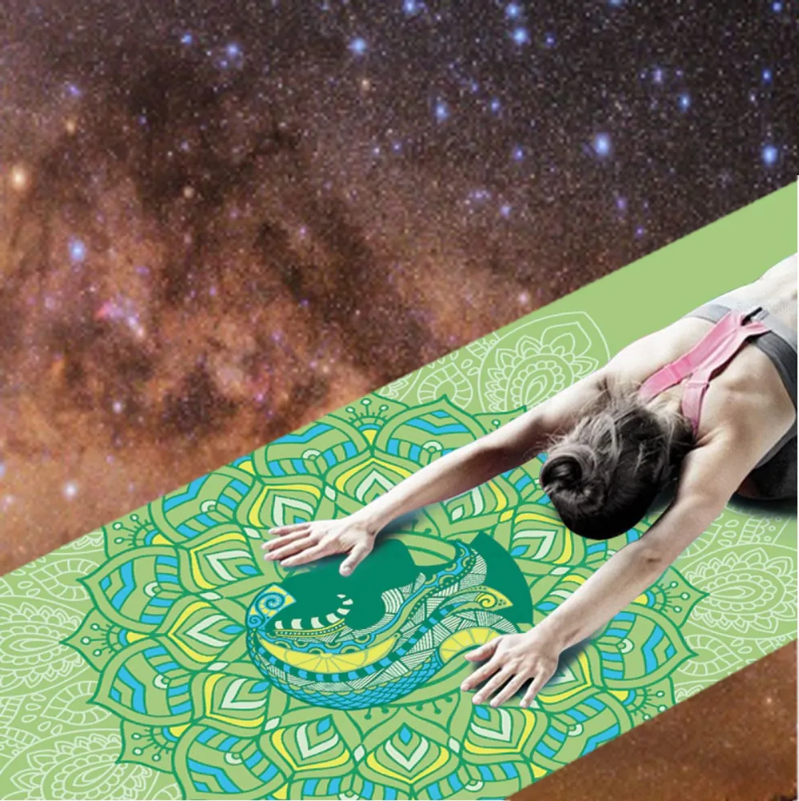 Libra: Yoga Mat for Zodiac Lovers. Personalized Sun Sign Pilates mat. Extra thick, Non Slip. WickedYo.