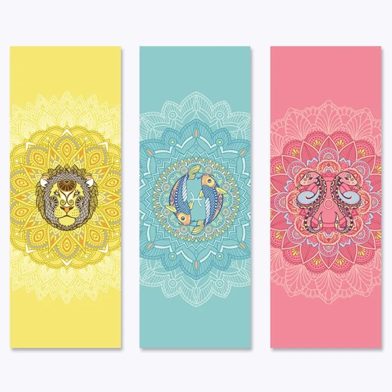 Libra: Yoga Mat for Zodiac Lovers. Personalized Sun Sign Pilates mat. Extra thick, Non Slip. WickedYo.