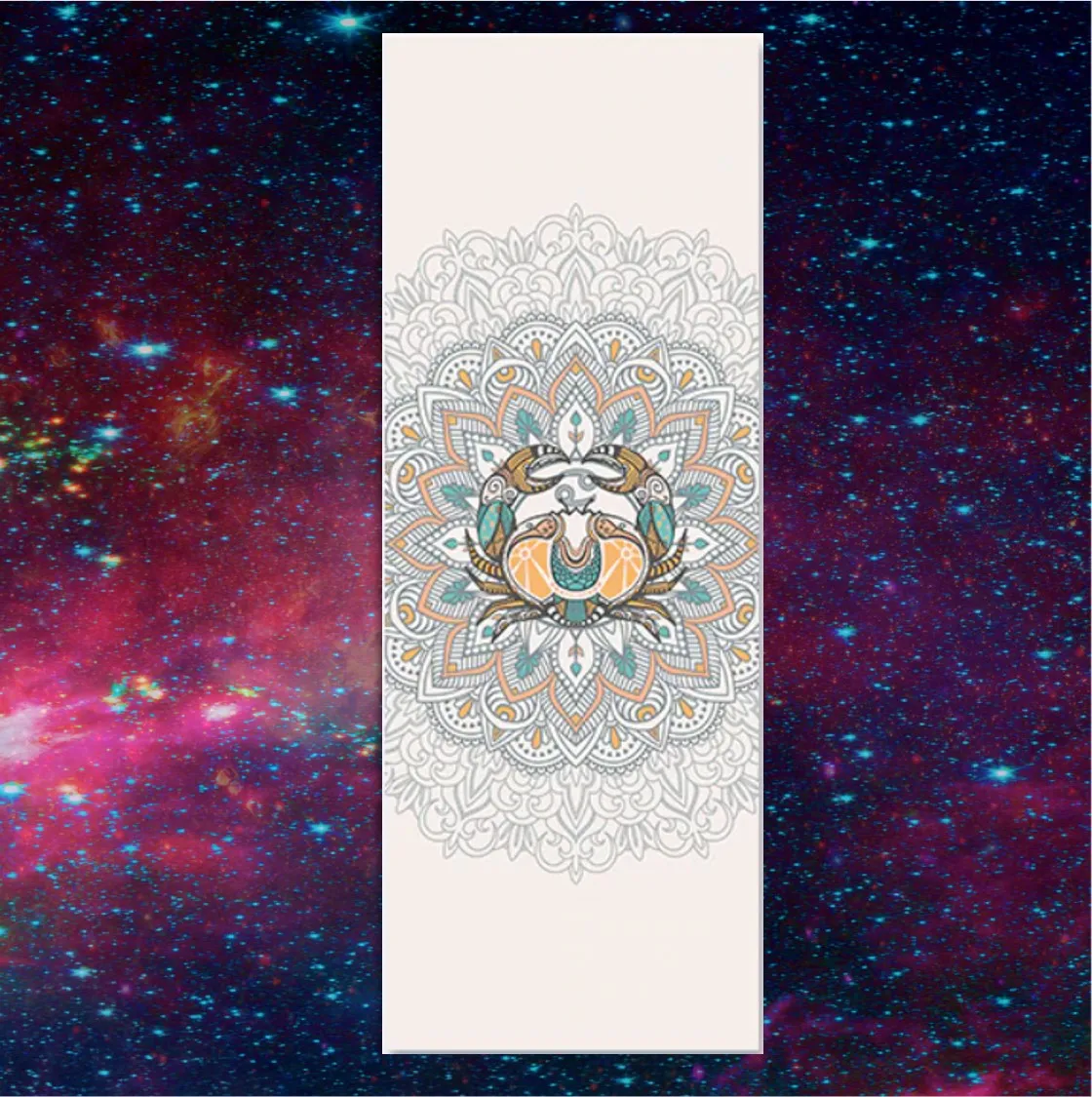 Libra: Yoga Mat for Zodiac Lovers. Personalized Sun Sign Pilates mat. Extra thick, Non Slip. WickedYo.