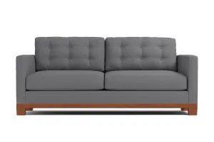 Logan Drive Apartment Size Sleeper Sofa Bed :: Leg Finish: Pecan / Sleeper Option: Deluxe Innerspring Mattress