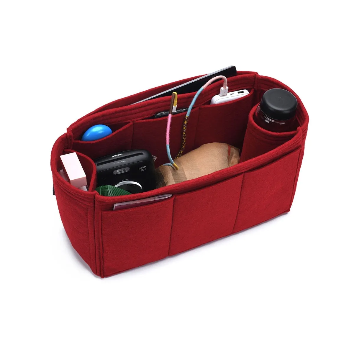 Louis Vuitton All-In Purse Organizer Insert, Bag Organizer with Single Bottle Holder and Exterior Pockets