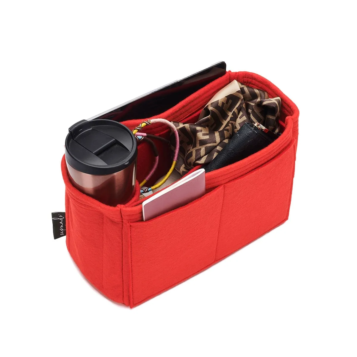 Louis Vuitton All-In Purse Organizer Insert, Bag Organizer with Single Bottle Holder and Exterior Pockets