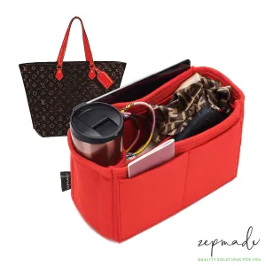 Louis Vuitton All-In Purse Organizer Insert, Bag Organizer with Single Bottle Holder and Exterior Pockets