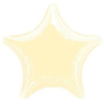 Metallic Pearl Ivory Star Shaped Foil Balloon - 45cm