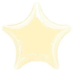 Metallic Pearl Ivory Star Shaped Foil Balloon - 45cm