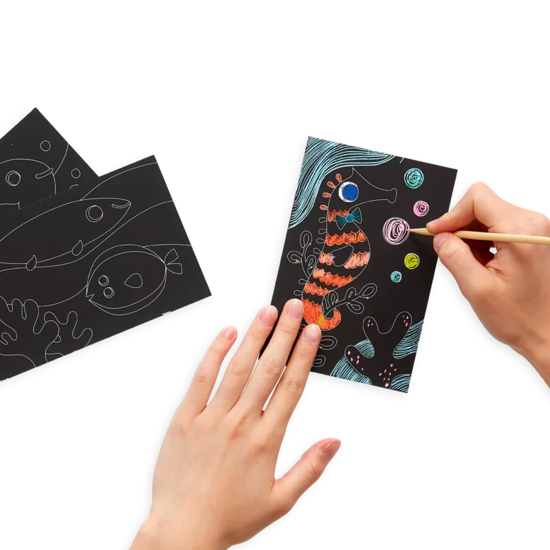 Mini Scratch & Scribble Friendly Fish