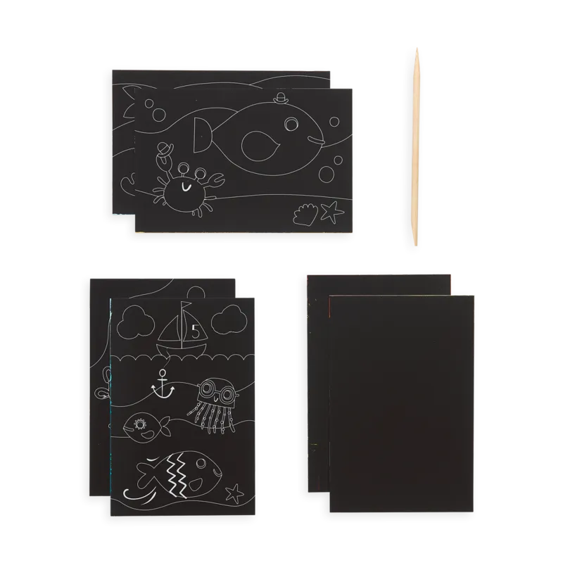 Mini Scratch & Scribble Friendly Fish
