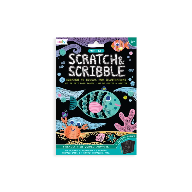 Mini Scratch & Scribble Friendly Fish