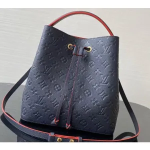 Monogram Empreinte Néonoé Mm Bucket Bag M45306 Marine Rouge 2020