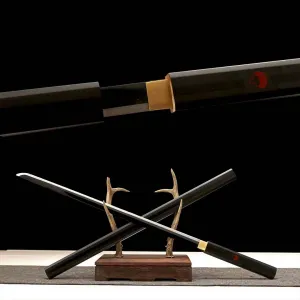 Naruto Sasuke Black Sword Of Kusanagi Wooden Katana for Cosplay |104 Cms|
