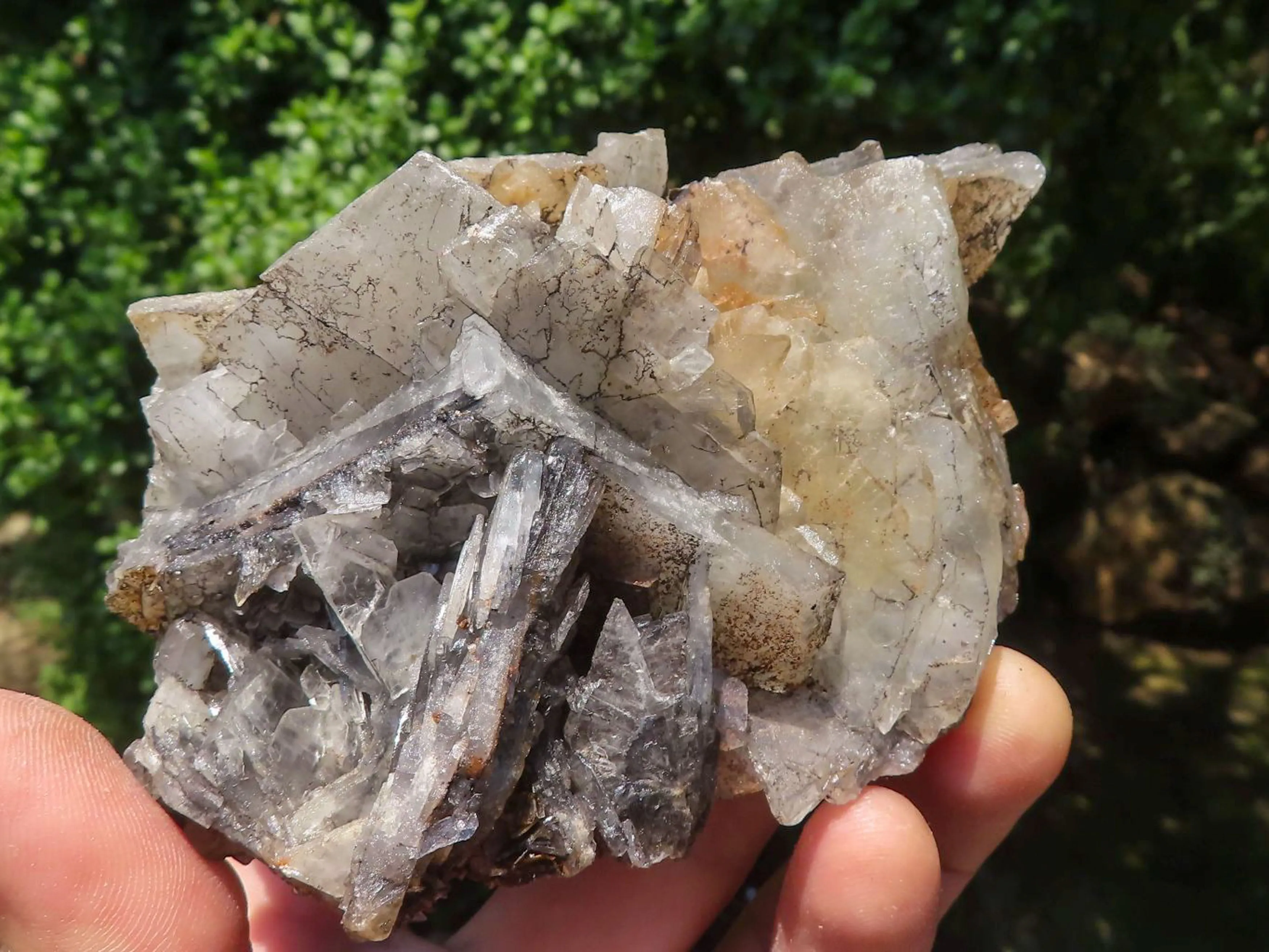 Natural Rare Bladed Barite Specimens x 4 From Tenke Fungurume, Congo