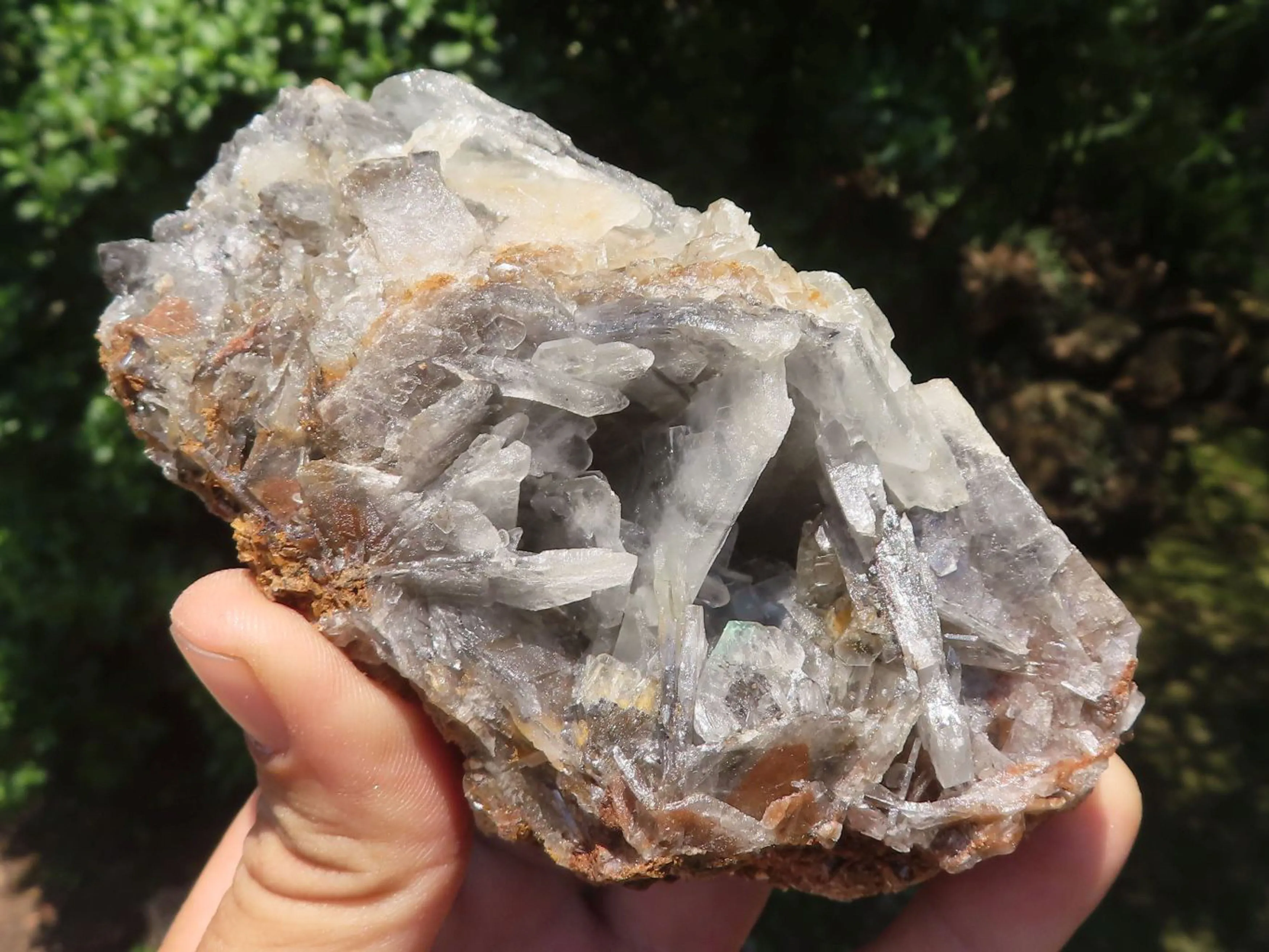 Natural Rare Bladed Barite Specimens x 4 From Tenke Fungurume, Congo