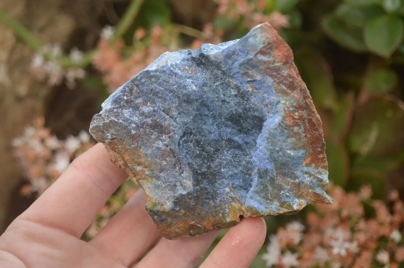 Natural Rare Dumortierite Cobbed Specimens x 12 From Mozambique