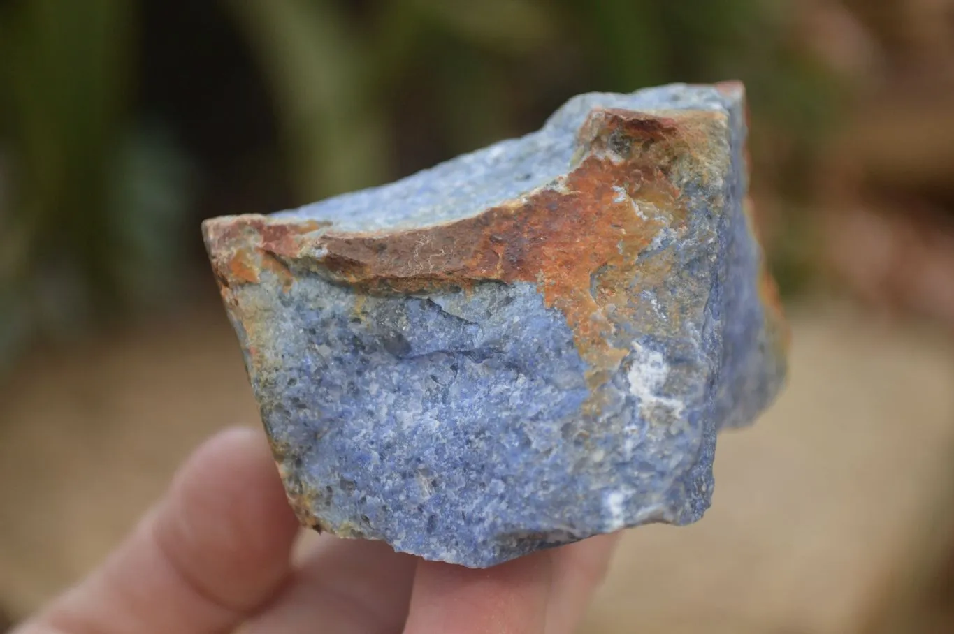 Natural Rare Dumortierite Cobbed Specimens x 12 From Mozambique