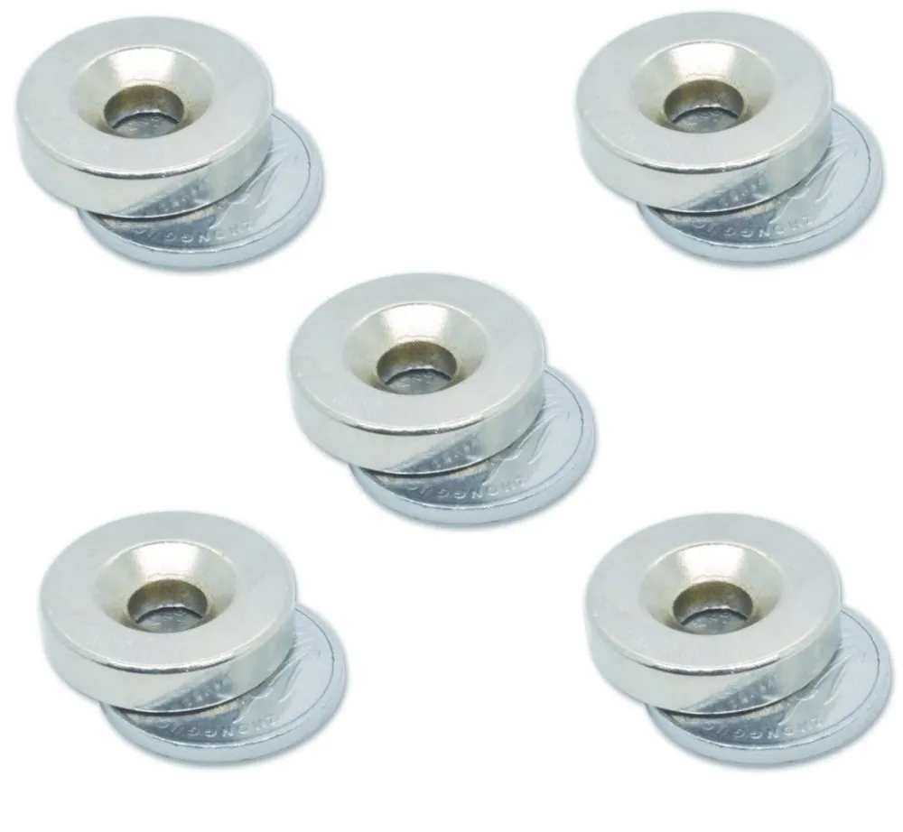 Neodymium Magnets Thickness : 5mm Hole : 5.5 - 6mm