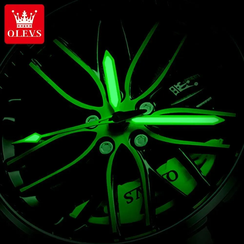 OLEVS Sport Car Rim Luxury Watch: Unique Design, High-Quality Craftsmanship
