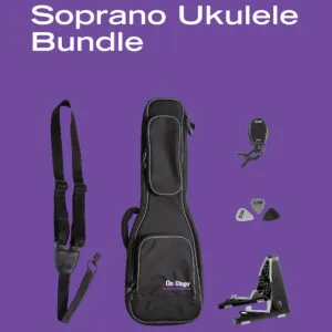 On-Stage UPK1000 Soprano Ukulele Accessories Bundle