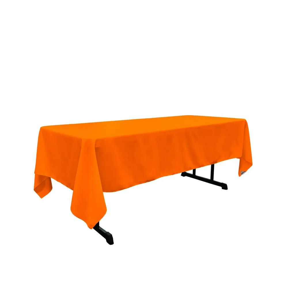 Orange Polyester Tablecloth