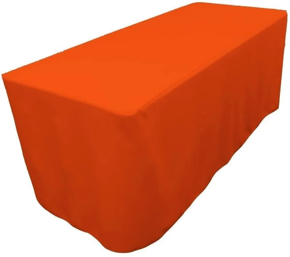 Orange Polyester Tablecloth