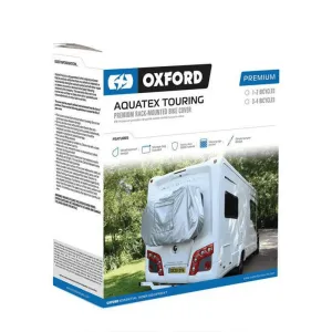 Oxford Aquatex Touring Premium Rack-Mounted Bike Cover for 1-2 Bikes - Includes Storage Bag