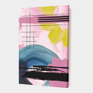 Painting Mantra Stretched On Frame Canvas Painting Abstract Colorful Art For Living Room, Decorative Home & Wall Décor Abstract Art (Size: 16x22 Inch)