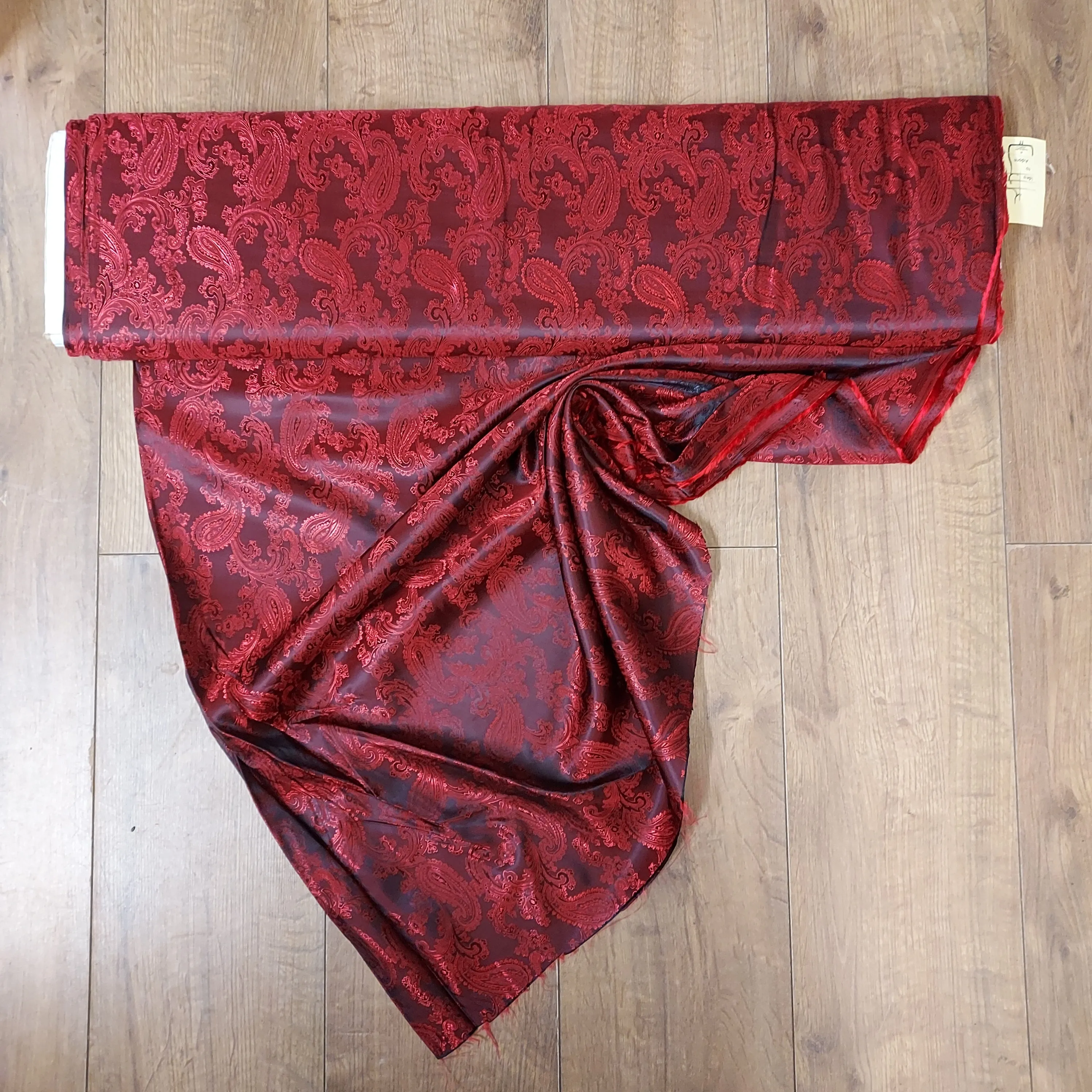 Paisley Jacquard Polyester Lining Fabric - Various Colours