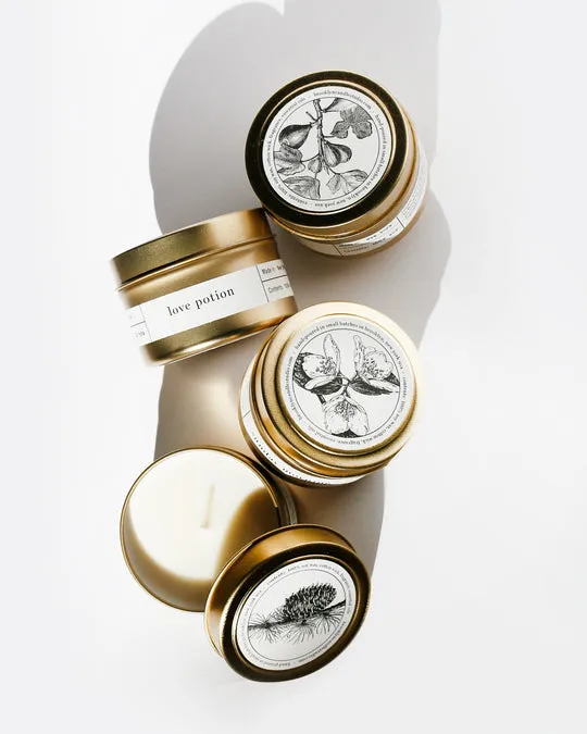 Palo Santo Gold Travel Candle