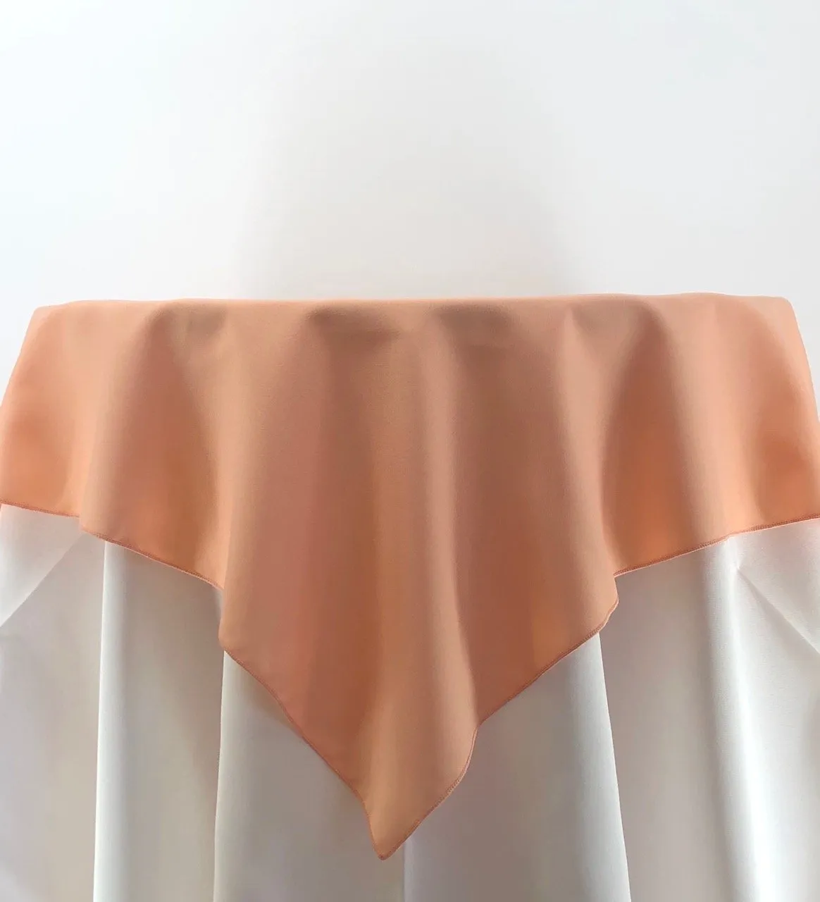 Peach Polyester Tablecloth
