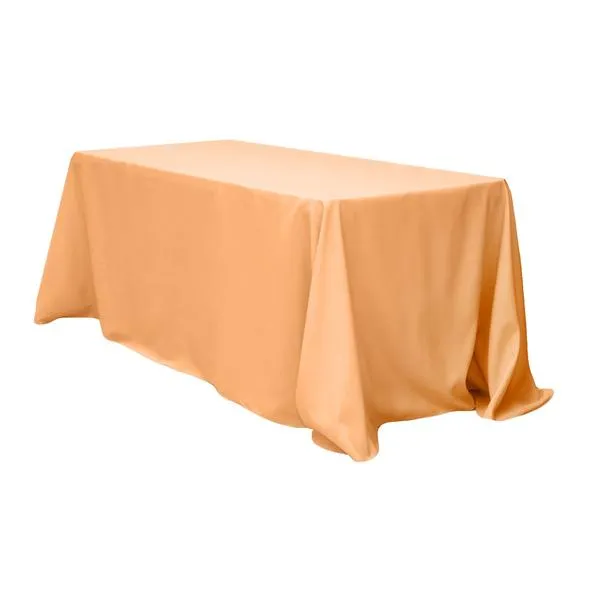 Peach Polyester Tablecloth