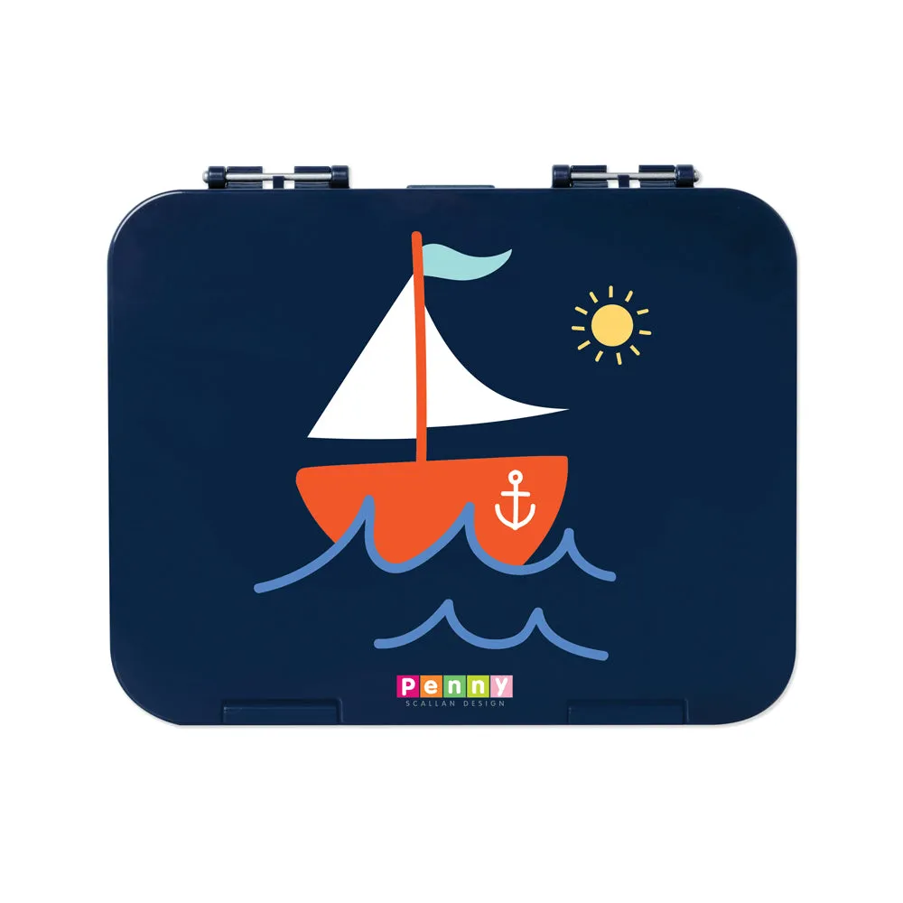 Penny Scallan Bundle of Large Lunch Bag and Large Bento Box - Anchors Away