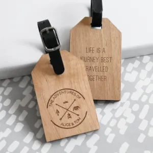 Personalised Adventures Of Luggage Tag