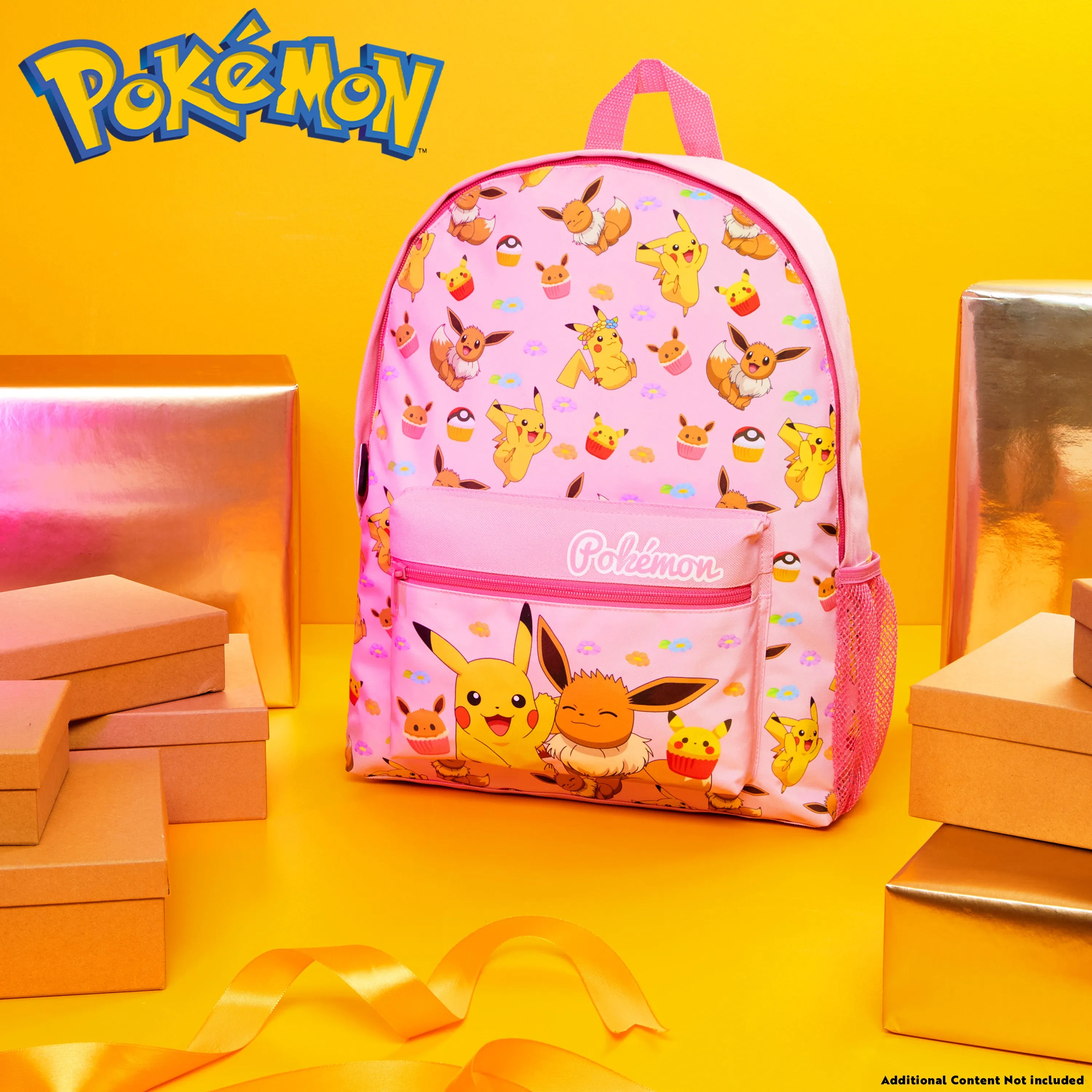 Pokemon Backpack Kids School Bag Boys Girls Teens Pikachu Eevee Pokeball