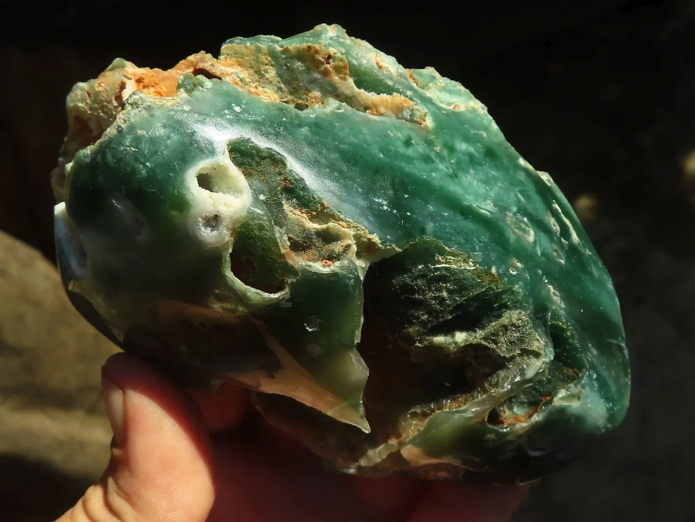 Polished One Side Polished Mtorolite / Emerald Chrysoprase Plates x 2 From Zimbabwe