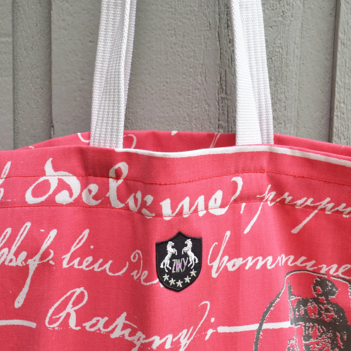 Polo Bag French Script Coral