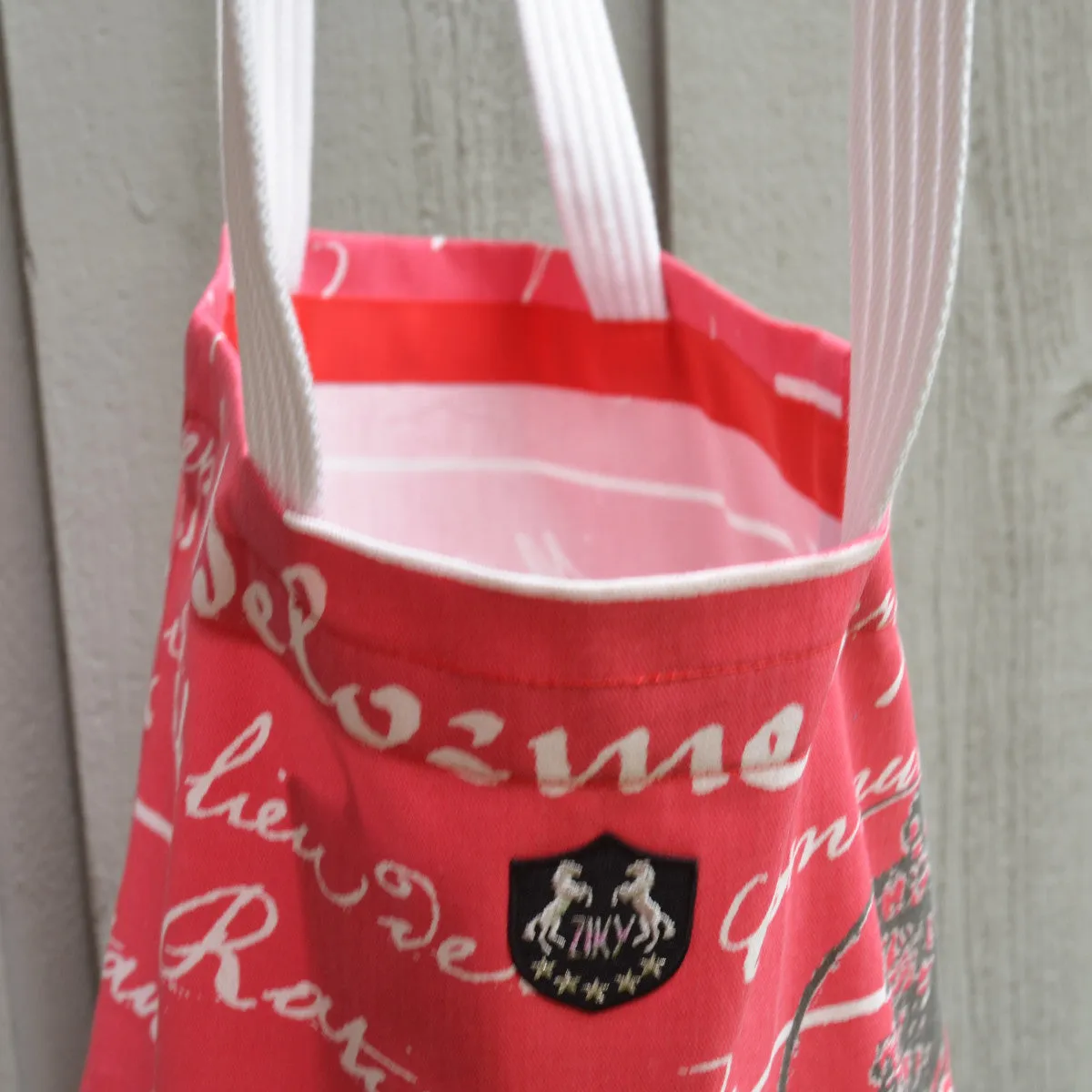 Polo Bag French Script Coral