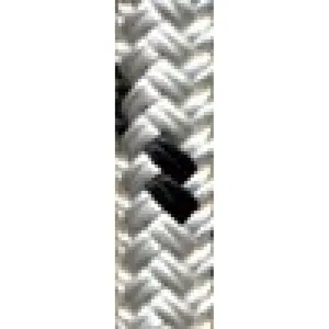 Polyester Braid - 7/16" White w/Black $/FT