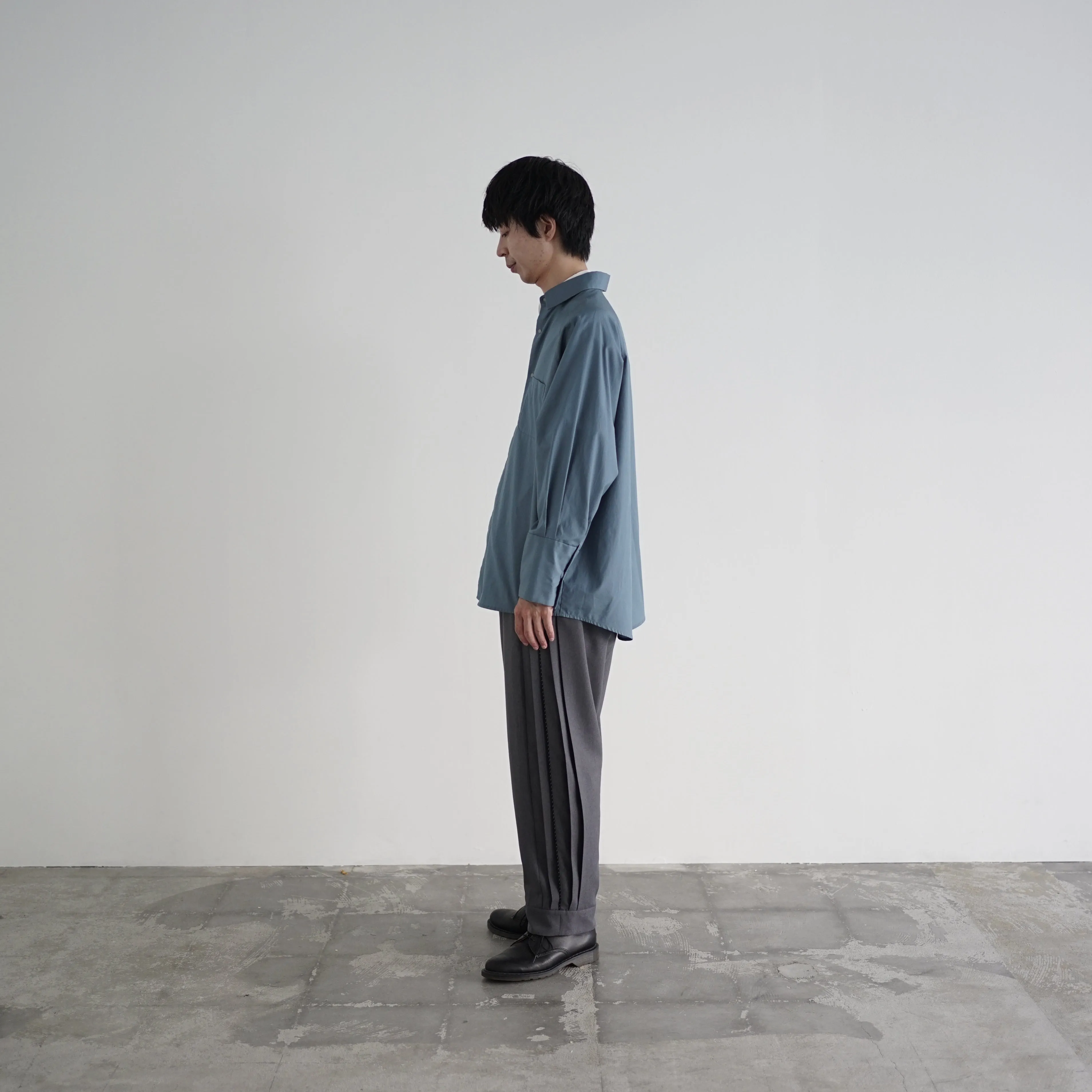 Polyester Linon pleated track pants