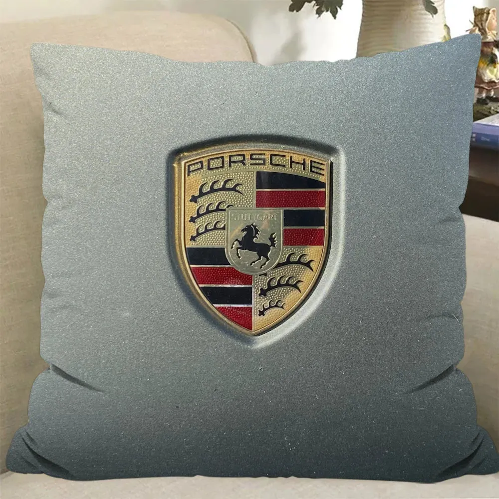 Porsche-Inspired Cushion Cover, Classic Car Pillow Cover, Supercars, Throw Pillow Cover, Home Decor