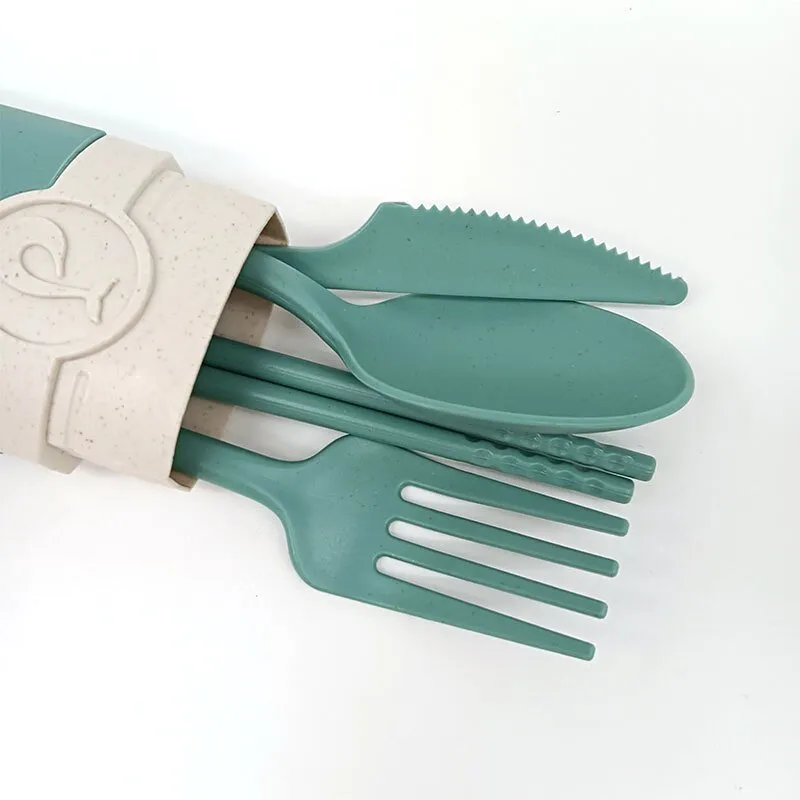 Portable Reusable Cutlery Set with Carrying Box