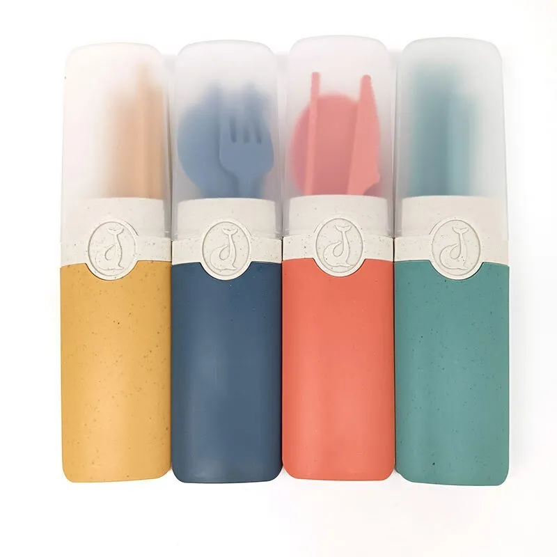 Portable Reusable Cutlery Set with Carrying Box