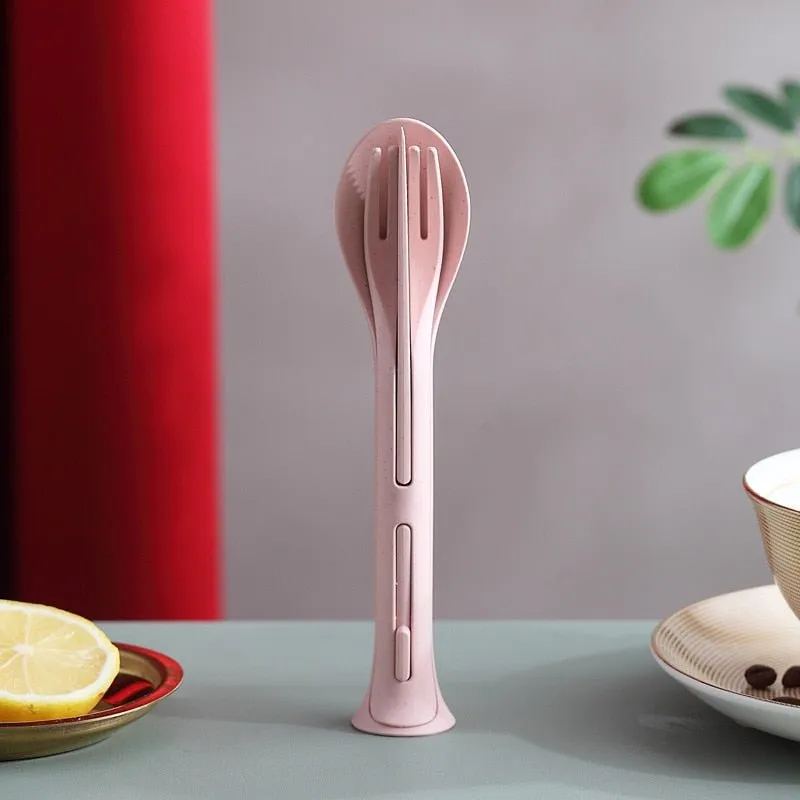 Portable Reusable Cutlery Set with Carrying Box