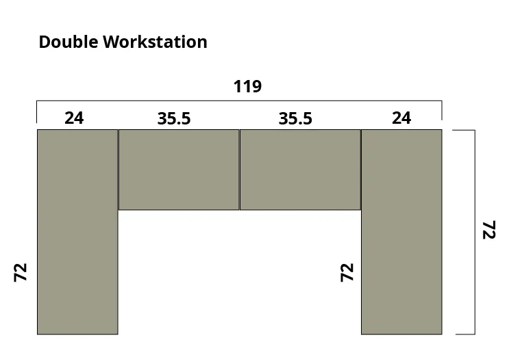 Proline Office Work Station (Single or Double)