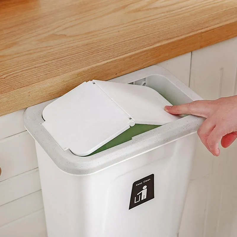Push-top Trash Can