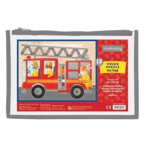 Puzzle | Pouch Puzzle - Fire Truck | Mudpuppy
