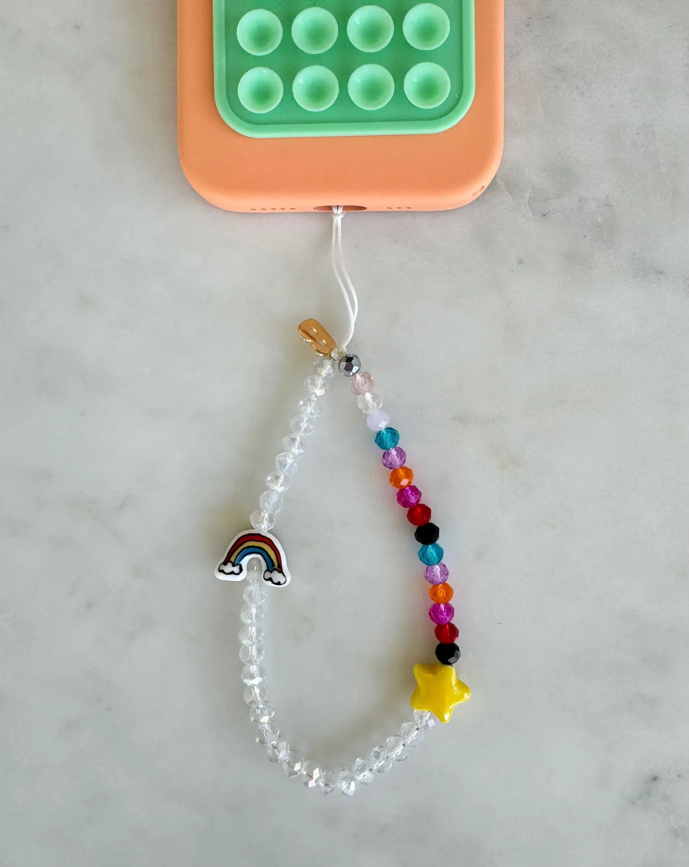 RAINBOW ROAD PHONE STRAP KEYRING