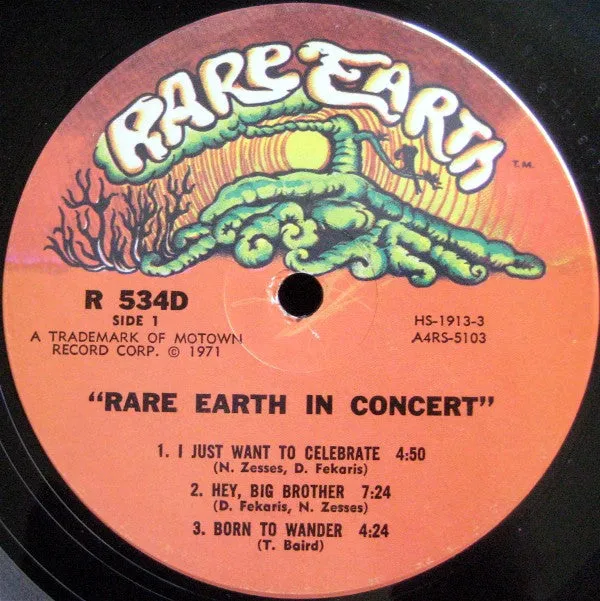 Rare Earth - Rare Earth In Concert - LP