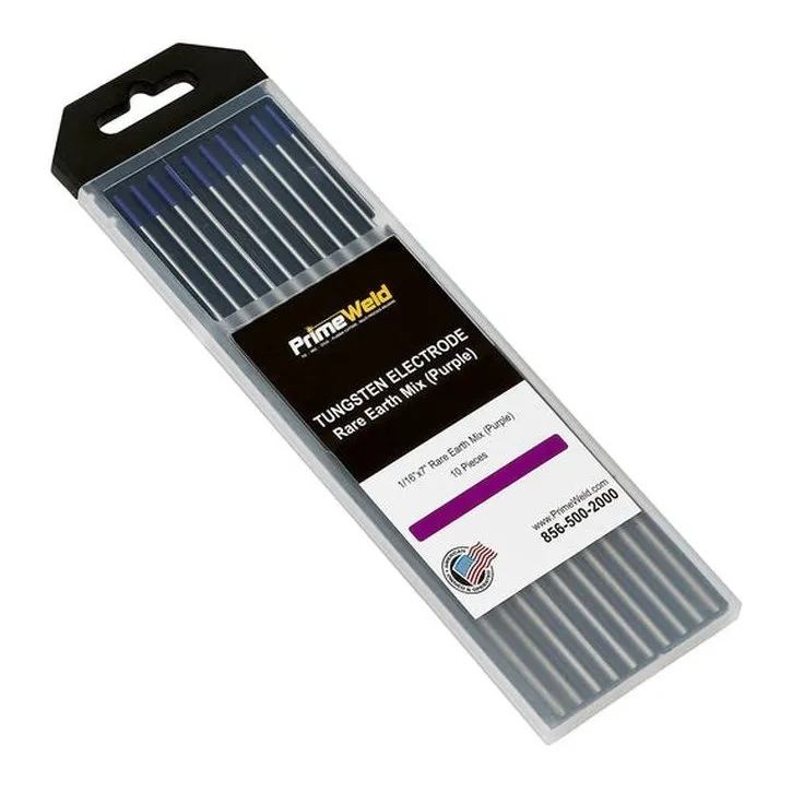 Rare Earth Tungsten Electrode (Purple EWG) TIG Welding Electrodes 10 pcs